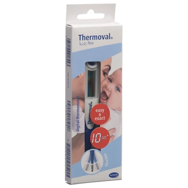 Hier sehen Sie den Artikel THERMOVAL Kids flex aus der Kategorie Fieberthermometer und Zubehör. Dieser Artikel ist erhältlich bei pedro-shop.ch