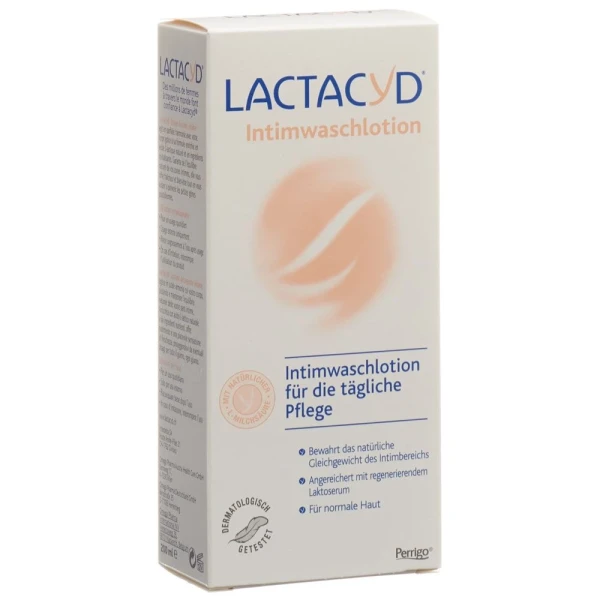 Hier sehen Sie den Artikel LACTACYD Intimwaschlotion 200 ml aus der Kategorie Intim-Lotion/Spray/Seife/Pflege. Dieser Artikel ist erhältlich bei pedro-shop.ch