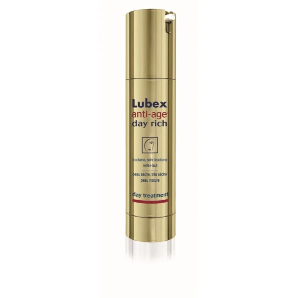 Hier sehen Sie den Artikel LUBEX ANTI-AGE day rich 50 ml aus der Kategorie Gesichts-Balsam/Creme/Gel/Öl. Dieser Artikel ist erhältlich bei pedro-shop.ch