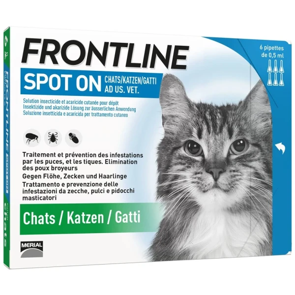 FRONTLINE Spot On Katze Liste D 6 x 0.5 ml