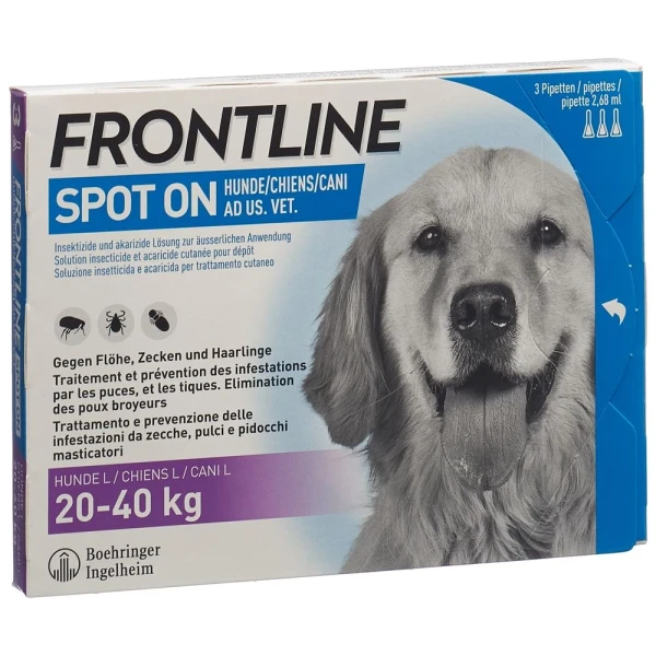 FRONTLINE Spot On Hund L Liste D 3 x 2.68 ml