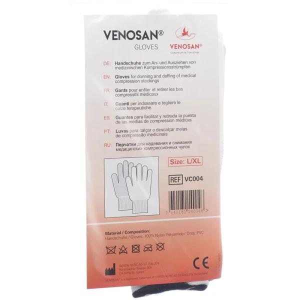 VENOSAN Noppen-Handschuhe L/XL VC004 1 Paar