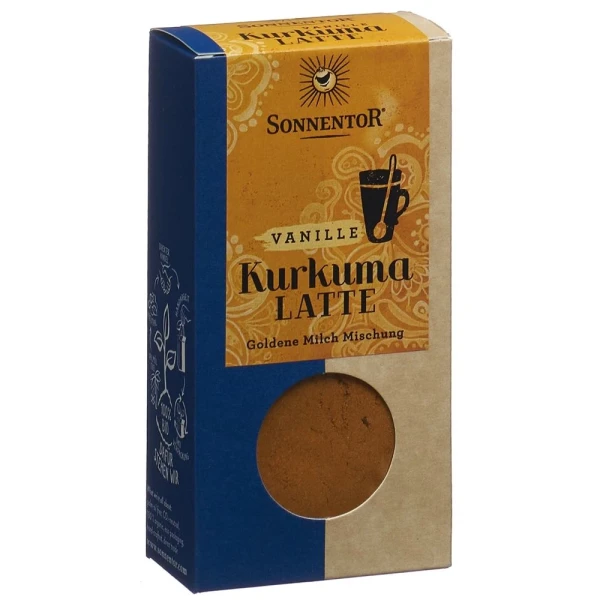 Hier sehen Sie den Artikel SONNENTOR Kurkuma-Latte Vanille Btl 60 g aus der Kategorie Frühstücks- und Instantgetränke. Dieser Artikel ist erhältlich bei pedro-shop.ch