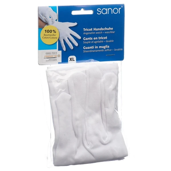 Hier sehen Sie den Artikel SANOR Tricot Handschuhe XL 1 Paar aus der Kategorie Trikothandschuhe. Dieser Artikel ist erhältlich bei pedro-shop.ch