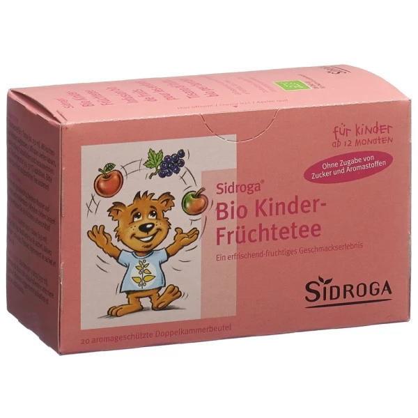 Hier sehen Sie den Artikel SIDROGA Bio Kinder Früchtetee 20 Btl 1.5 g aus der Kategorie Kindertees. Dieser Artikel ist erhältlich bei pedro-shop.ch