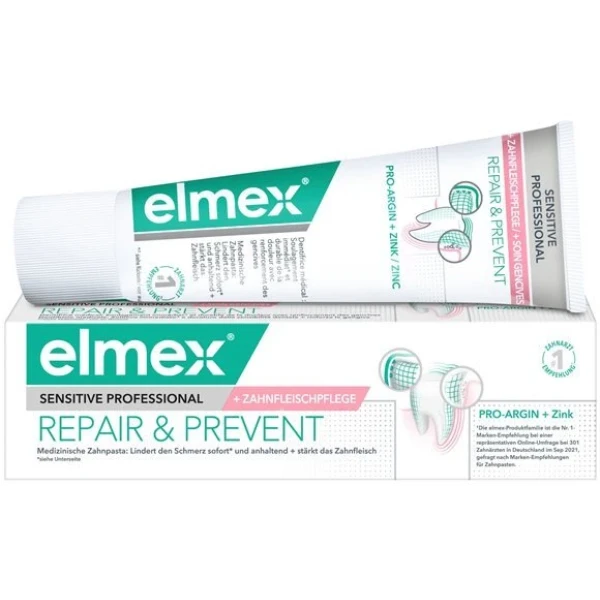 Hier sehen Sie den Artikel ELMEX SENSITIVE PROF REP&PREV Zahnpasta Tb 75 ml aus der Kategorie Zahnpasta/Gel/Pulver. Dieser Artikel ist erhältlich bei pedro-shop.ch