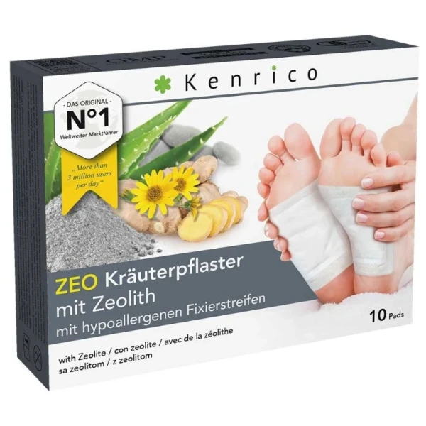 KENRICO Kräuterpflaster Zeolith 10 Stk