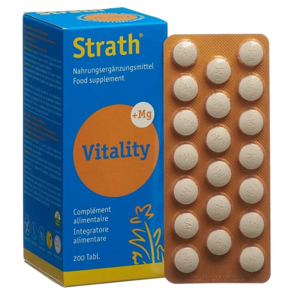 Hier sehen Sie den Artikel STRATH Vitality Tabl Blist 200 Stk aus der Kategorie Nahrungsergänzungsmittel. Dieser Artikel ist erhältlich bei pedro-shop.ch