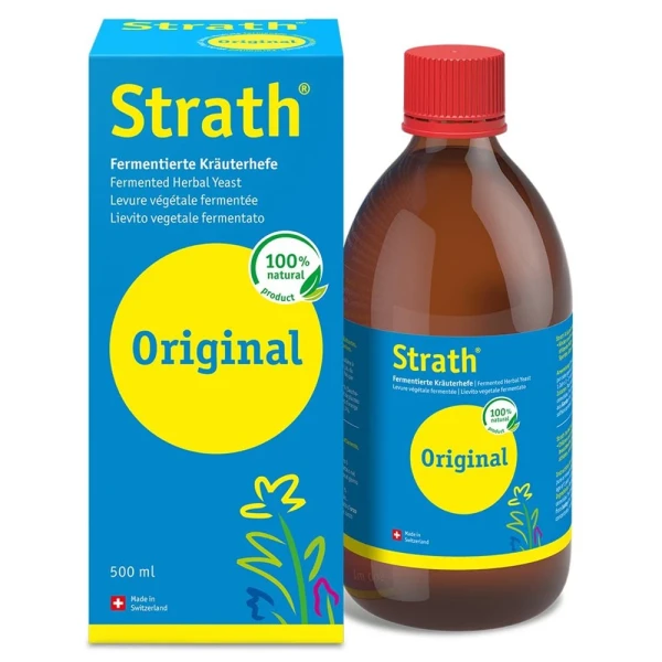 Hier sehen Sie den Artikel STRATH Original liq 500 ml aus der Kategorie Nahrungsergänzungsmittel. Dieser Artikel ist erhältlich bei pedro-shop.ch