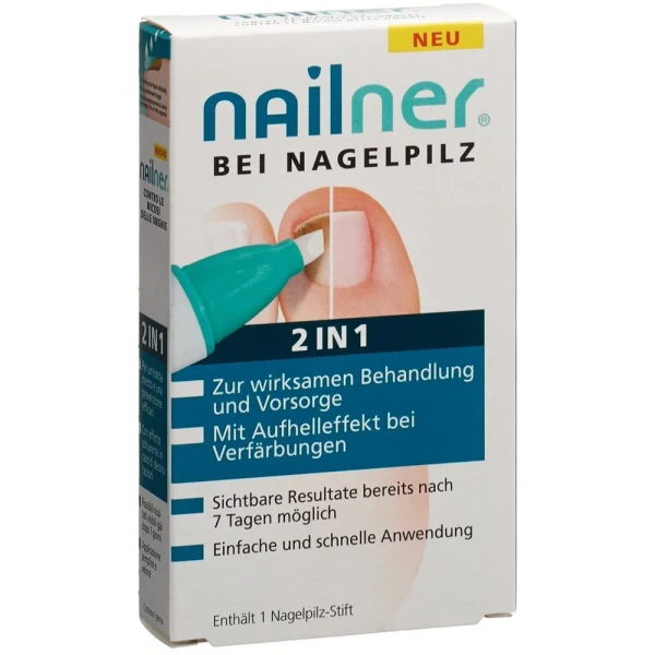 Hier sehen Sie den Artikel NAILNER Nagelpilz-Stift 2-in-1 aus der Kategorie Nagelbalsam/Cremen/Kuren. Dieser Artikel ist erhältlich bei pedro-shop.ch