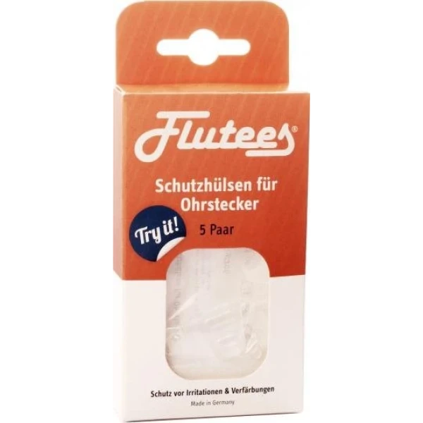 FLUTEES Schutzhülsen für Ohrstecker 5 Paar