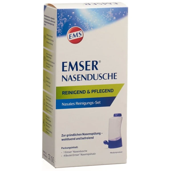 EMSER Nasendusche + 4 Btl Nasenspülsalz