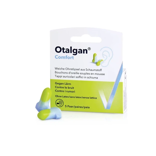 Hier sehen Sie den Artikel OTALGAN Comfort 5 Paar aus der Kategorie Gehörschutzpfropfen. Dieser Artikel ist erhältlich bei pedro-shop.ch