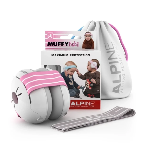 ALPINE MUFFY Baby Kapselgehörschutz pink