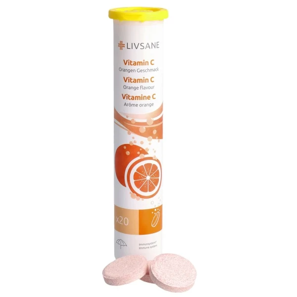 LIVSANE Vitamin C Orangen Geschmack 20 Stk
