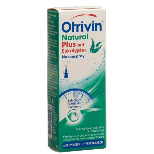 Hier sehen Sie den Artikel OTRIVIN Natural Plus mit Eukalyptus Spray 20 ml aus der Kategorie Andere Spezialitäten. Dieser Artikel ist erhältlich bei pedro-shop.ch