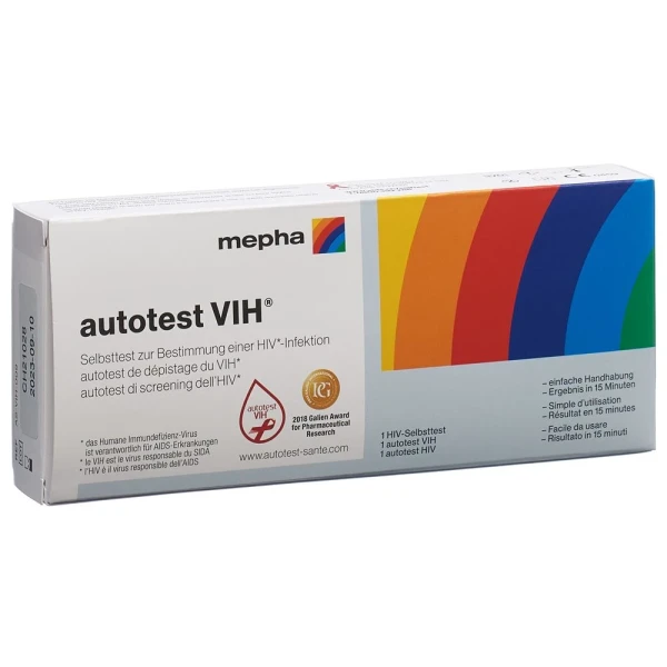 Hier sehen Sie den Artikel AUTOTEST VIH Selbsttest Bestimmung HIV-Infektion aus der Kategorie HIV Selbsttests. Dieser Artikel ist erhältlich bei pedro-shop.ch