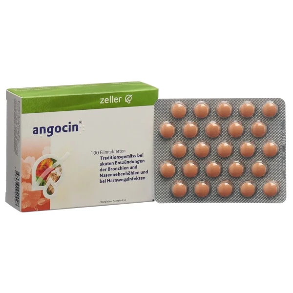 Hier sehen Sie den Artikel ANGOCIN Filmtabl 100 Stk aus der Kategorie Arzneimittel der Liste D. Dieser Artikel ist erhältlich bei pedro-shop.ch