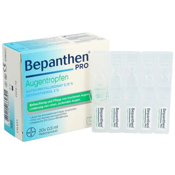 BEPANTHEN PRO Augentropfen 20 Monodos 0.5 ml