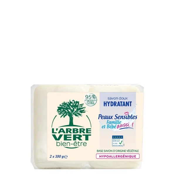L'ARBRE VERT Öko Seife Empfindli Haut Fr 2 x 100 g