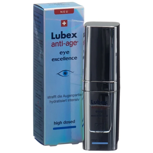 Hier sehen Sie den Artikel LUBEX ANTI-AGE eye excellence Fl 15 ml aus der Kategorie Augenpflege. Dieser Artikel ist erhältlich bei pedro-shop.ch