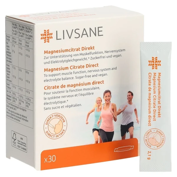 LIVSANE Magnesiumcitrat Direkt 30 Stk