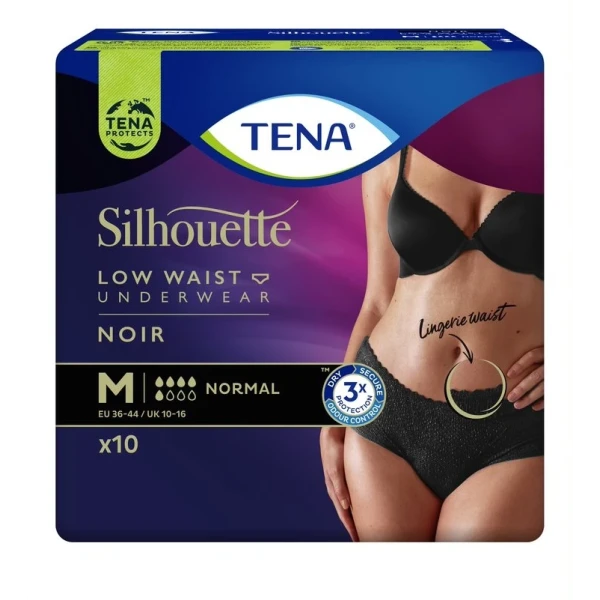 TENA Silhouette Normal M schwarz 10 Stk