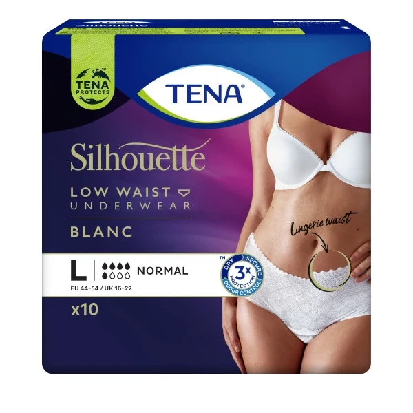 TENA Silhouette Normal L weiss 10 Stk