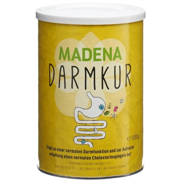 Hier sehen Sie den Artikel MADENA Darmkur Ds 500 g aus der Kategorie Nahrungsergänzungsmittel. Dieser Artikel ist erhältlich bei pedro-shop.ch
