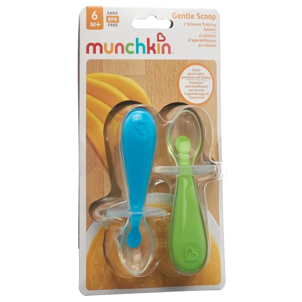 MUNCHKIN Silikon Trainingslöffel Gent Scoop 2 Stk