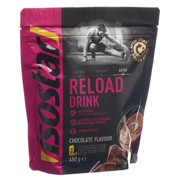 ISOSTAR Reload Drink Plv Schokolade Btl 450 g