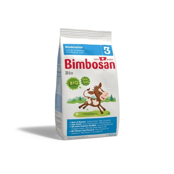 Hier sehen Sie den Artikel BIMBOSAN Bio 3 Kindermilch refill 400 g aus der Kategorie Milch und Schoppenzusätze. Dieser Artikel ist erhältlich bei pedro-shop.ch