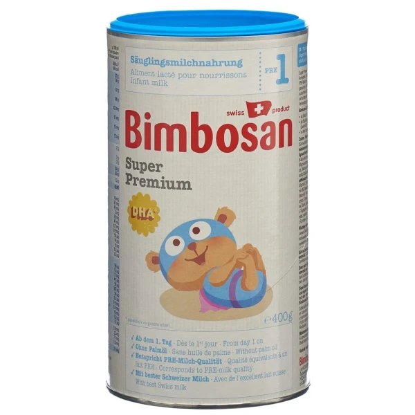 Hier sehen Sie den Artikel BIMBOSAN Super Premium 1 Säuglingsm (n) Ds 400 g aus der Kategorie Milch und Schoppenzusätze. Dieser Artikel ist erhältlich bei pedro-shop.ch