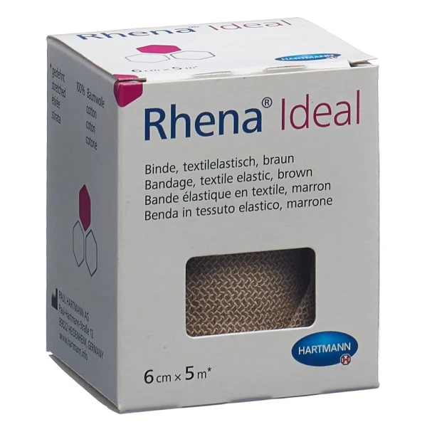 RHENA Ideal Elastische Binde 6cmx5m hautfar