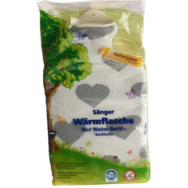 Hier sehen Sie den Artikel SÄNGER Wärmflasche Naturkau Strickb 2l Herze aus der Kategorie Wärmeflaschen Gummi/Thermoplast. Dieser Artikel ist erhältlich bei pedro-shop.ch