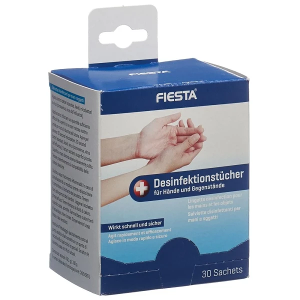 FIESTA Desinfektionstuch Hände+Gegenstände 30 Stk