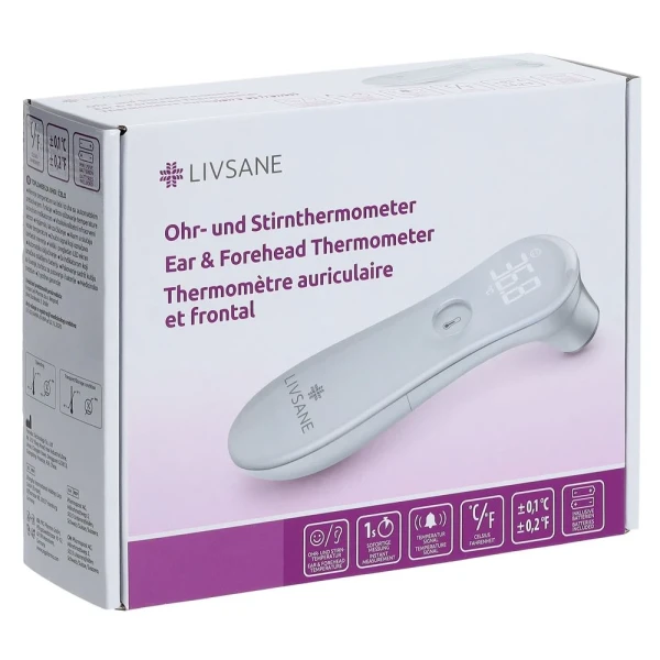 LIVSANE Ohr- und Stirnthermometer