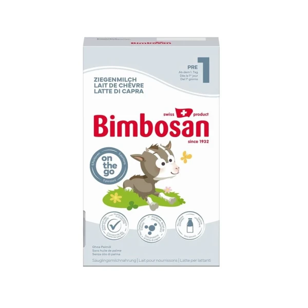 BIMBOSAN Premium Ziegenmilch 1 Reiseport 5 x 25 g