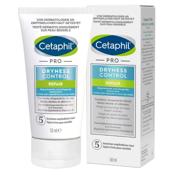 Hier sehen Sie den Artikel CETAPHIL PRO DRYNESS CONT REPAIR Handcreme 50 ml aus der Kategorie Hand-Balsam/Creme/Gel. Dieser Artikel ist erhältlich bei pedro-shop.ch