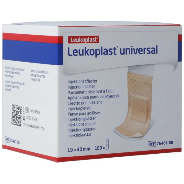 LEUKOPLAST Universal Injektionspfl 19x40mm 100 Stk