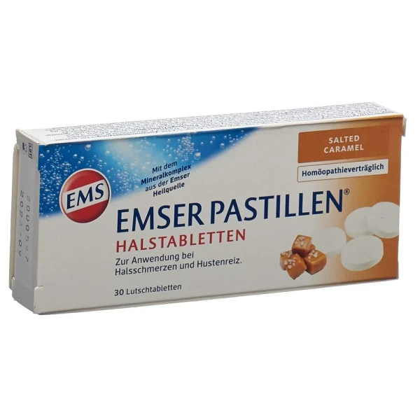 Hier sehen Sie den Artikel EMSER Pastillen Salted Caramel 30 Stk aus der Kategorie Andere Spezialitäten. Dieser Artikel ist erhältlich bei pedro-shop.ch