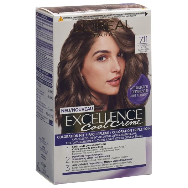 EXCELLENCE Cool Creme 7.11 Ultra Kühles Blond