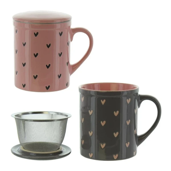 Hier sehen Sie den Artikel HERBORISTERIA Tasse Heart Grey&Rose mit Sieb aus der Kategorie Teekannen/Teemaschinen und Zubehör. Dieser Artikel ist erhältlich bei pedro-shop.ch