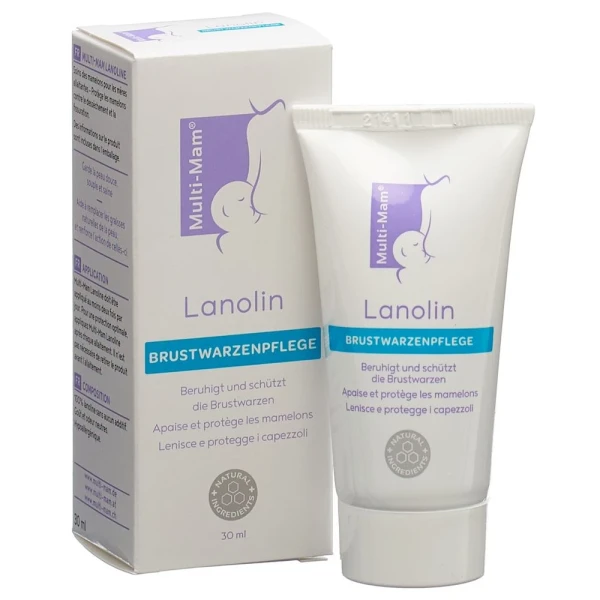 Hier sehen Sie den Artikel MULTI-MAM Lanolin Salbe Tb 30 ml aus der Kategorie Brustpflegesets/Brustwarzenpflege. Dieser Artikel ist erhältlich bei pedro-shop.ch