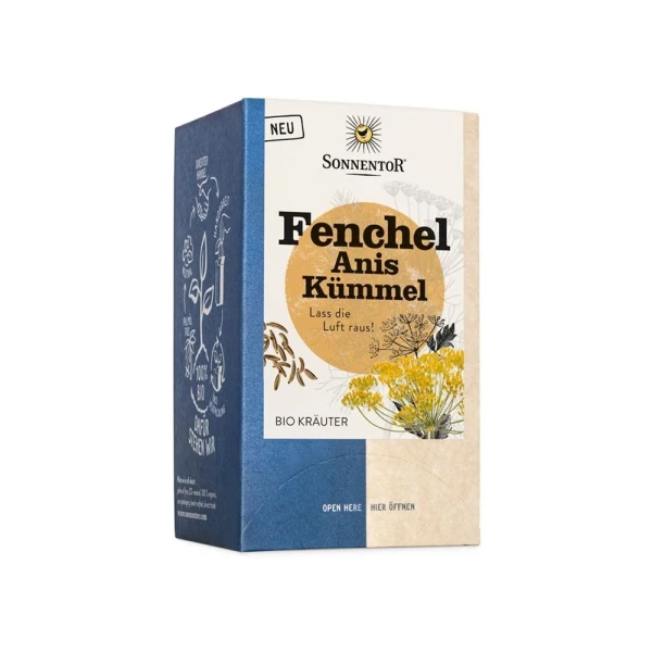 Hier sehen Sie den Artikel SONNENTOR Fenchel Anis Kümmel Tee Bio Btl 18 Stk aus der Kategorie Früchte- und Kräutertee einzeln. Dieser Artikel ist erhältlich bei pedro-shop.ch