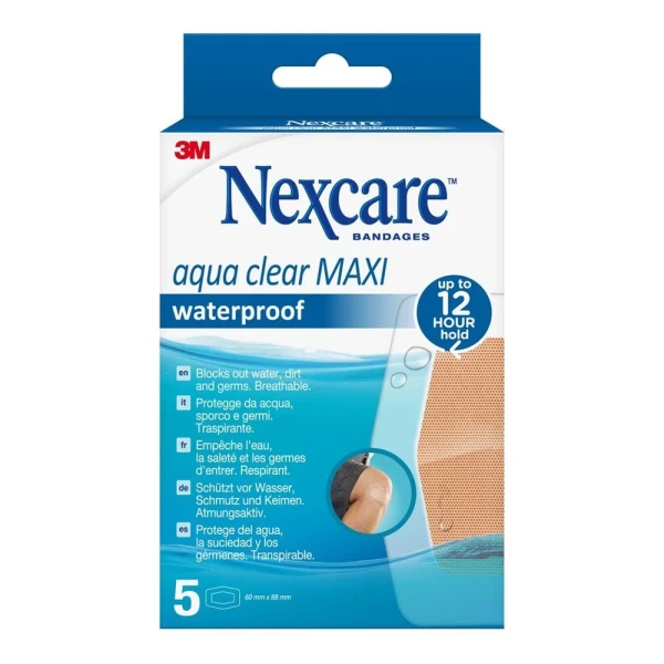 3M NEXCARE Aqua Clear Maxi waterpr 59x88mm 5 Stk