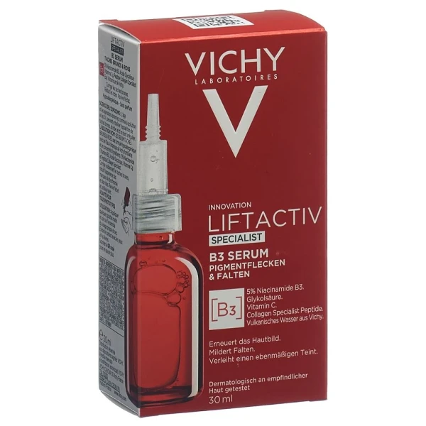 Hier sehen Sie den Artikel VICHY Liftactiv Specialist B3 Serum Fl 30 ml aus der Kategorie Gesichts-Pflege Kuren/Seren/Set. Dieser Artikel ist erhältlich bei pedro-shop.ch