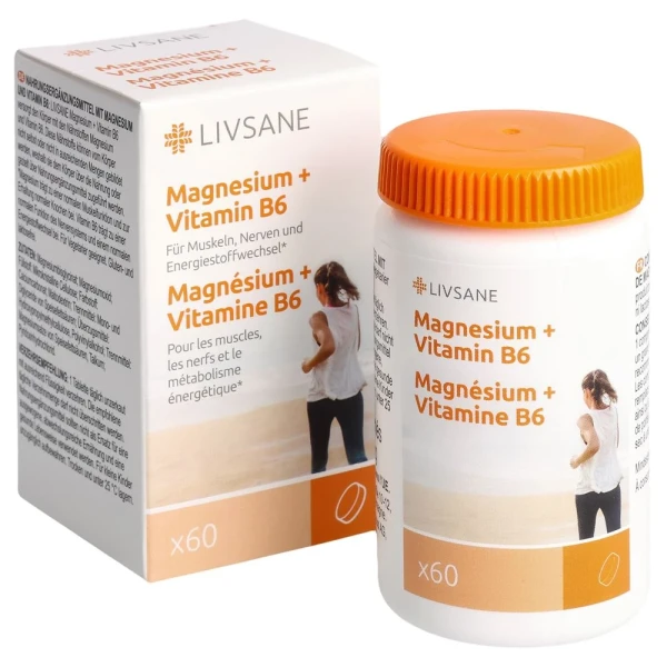 LIVSANE Magnesium + Vitamin B6 Tabl Ds 60 Stk