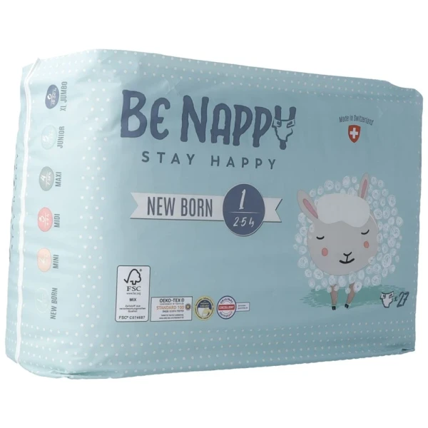BE NAPPY Windeln Gr1 2-5kg New Born 27 Stk
