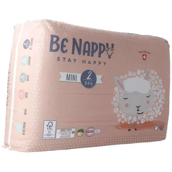 BE NAPPY Windeln Gr2 3-6kg Mini 42 Stk